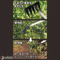 大進 草取りレーキ龍の爪 草刈り 草削り 道具 草取り 立ったまま DG-01R6 1本（直送品）