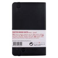 ターレンスジャパン ターレンス アートクリエーションTAC ドットブック ブラック 9×14 490972 1個（直送品）