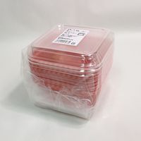 江戸川物産 デリカフードケース 深型 10組入 ピンク MS-005 1セット(1パック×3)（直送品）