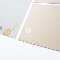 包む レターセット 箔押し 気球 TL0B2 1セット(2セット)（直送品）