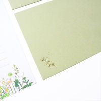 包む レターセット 箔押し 野の花 TL0B3 1セット(2セット)（直送品）