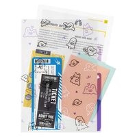 デザインフィル 3ポケットクリアホルダー A4 おばけ柄 35573006 1セット(1冊×3)（直送品）