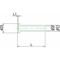 フジキン ガスケットツギテ UPGー9.52MSーL25ーHC22 1個（直送品）