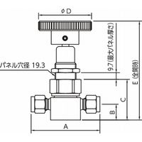 フジキン ベローズバルブ VUBFDー96Pー12.7ーV 1個（直送品）