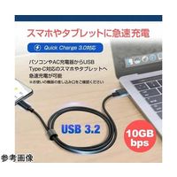 USB Type C ケーブル 1m 互換品 3.2 Gen 2(USB 3.1)対応 cable-e010-pr000154 1本（直送品）