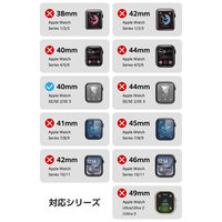 アップルウォッチ フルカバー [40mm] Gorilla(R) 耐衝撃PCフレーム AW-25EFCGOBK エレコム 1個（直送品）