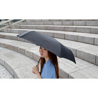 アテイン 55cmミニ 7セカンズ 形状記憶 無地 ブラック 4090BK 1セット(1本×3)（直送品）