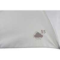 アテイン 55cmミニ 無地 PVC袋付き グレー 5282GY 1セット(1本×3)（直送品）