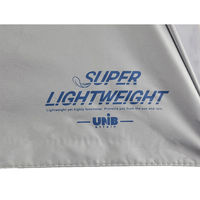 アテイン 晴雨兼用55cmミニ 超軽量 UNiB グレー 6745GY 1セット(1本×3)（直送品）