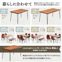 【軒先渡し】B.Bファニシング infinite ダイニングテーブル 幅1200×奥行700×高さ720mm ブラウン 1台（直送品）