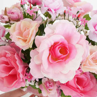 ストア・エキスプレス ローズ造花アレンジ ピンク 7892-4805 1個 53-48-3-2（直送品）