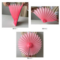 ストア・エキスプレス ハニカムラウンドペーパーファン(44cm) ホワイト 8185-854 1個 53-14-2-3（直送品）