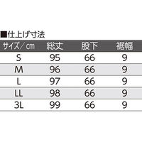 ケアファッション 麻混楊柳リブパンツ ブラック L W013982922 1着（直送品）
