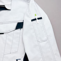 アイトス 半袖ブルゾン シルバーグレー L 6832-003-L 6832 1着（直送品）