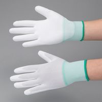 アズワン 作業用手袋(ポリエステル)ウレタン手の平コート 背抜き M AP-PUP3 1袋(10双) 4-7047-03（直送品）