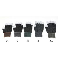 アズワン 制電手袋 導電性タイプ 指先コート M 1袋(10双入) APCC-2-M 1袋(10双) 4-7132-03（直送品）