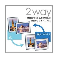 ハクバ写真産業 フォトフレーム ラポール 2L ブルー FWRP-BL2L 1個 64-7755-77（直送品）