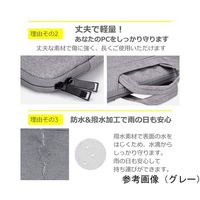 メディアフューチャー パソコンケース 持ち手付き 2way ネイビー 15.6インチ case-12-univ-coln-t15 1個（直送品）