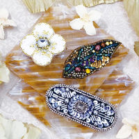 ビーズ・デコ刺しゅうキット ビーズデコ刺しゅうをはじめよう バレッタ チェーロ H-BDT-3 TOH-H-BDT3 1個（直送品）