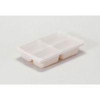 リバティーコーポレーション 保存容器 130ml×4マス 2個 ワームグレー LD-341 1個（直送品）