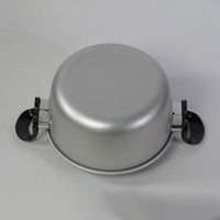 リバティーコーポレーション 両手鍋 22cm アルミ 軽量 ガス火専用 LD-371 1個（直送品）