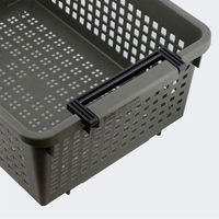 ベストコ ハンディー バスケット かご 収納 カーキ ハイタイプ 日本製 MA- 4175 1個（直送品）