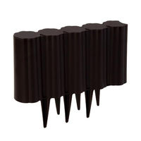 ベストコ ガーデンフェンス 花壇 柵 1個 ブラウン MA-4050（直送品）