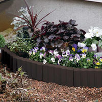 ベストコ ガーデンフェンス 花壇 柵 10個組 ブラウン MA-4051 1個（直送品）