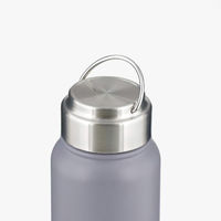 ベストコ マグボトル 350ml 保冷 保温 グレー ステンレス ハンドル付き NQ-0332 1個（直送品）