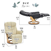 タマリビング ルーブ パーソナルチェア ブラック 1台（直送品）