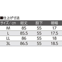 ケアファッション しわになりにくいストレッチフリーパンツ ブラック LL W0182066923 1着（直送品）
