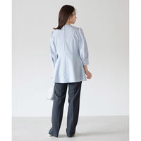 ボンマックス 八分袖チュニック丈ブラウス ブルー 13号 AUB4300 AUB4300-6-13G 1着（直送品）