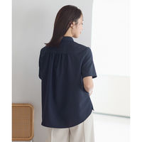 ボンマックス 半袖ブラウス ネイビー 13号 AUB4301 AUB4301-8-13G 1着（直送品）