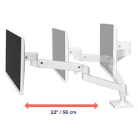Ergotron LX Pro モニターアーム シングル グロメット取り付け ホワイト 45-708-290 1台（直送品）