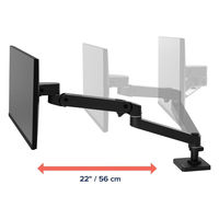 Ergotron LX Pro モニターアーム シングル グロメット取り付け ブラック 45-708-292 1台（直送品）