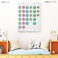 エツミ ビルダーズ コレクターシリーズ ウォールポケット 缶バッジ 36個ポケット VE-7788 1個（直送品）