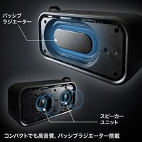サンワサプライ 防水・防塵対応Bluetoothワイヤレススピーカー MM-SPBT3BKN 1個（直送品）