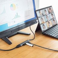 サンワサプライ HDMIポート付 USB Type-Cハブ USB-3TCH37GM 1個（直送品）