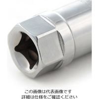 エスコ 3/8”DRx14mm スパークプラグソケット(12角) EA687BV-71 1セット(10個)（直送品）