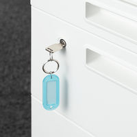 コクヨ キーホルダー型名札 ライトブルー 10個パック ナ ナフ-210LBX10 1パック(10個入)