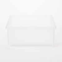 無印良品 ポリプロピレン 収納ボックス ワイド 小 幅50.5×奥行37×高さ16cm 3個 良品計画