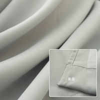 【軒先渡し】マッチングジャパン カーテン市場 防炎、遮光1級カーテン 2900×410mm ライトグレー 1枚（直送品）