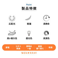 大河商事 LED蛍光灯 直管型LED 40形 120cm 6000k/昼光色 口金G13 bulb_701_01 1本（直送品）