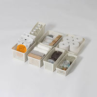 収納バスケット  メッシュバスケット Ａ4 ダークグレー　幅24.4×奥行33.2×高さ8.7cm　1個 オリジナル（わけあり品）