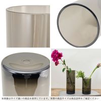 ホワイエ 花瓶 フラワーベース 割れないポリカーボネート製 PVシリンダーグレー 直径17.5cmx高さ60cm 2300039GY 1個（直送品）