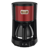 T-fal（ティファール） コーヒーメーカー メゾン CM4905JP ワインレッド おしゃれ シック ペーパーレス フィルター