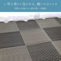 イケヒコ DXモダンチェック い草カーペット 1740×2610mm ブラウン 1030400060302 1枚（直送品）