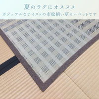 イケヒコ ピース い草カーペット 2860×2860mm ブラウン 1030890061202 1枚（直送品）