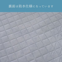 イケヒコ エスナ 防水ラグ 1900×1900mm ブラック 1295610035945 1枚（直送品）