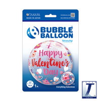 490mmバブルバルーン00037: EVERYTHING VALENTINES 0201444035 1セット(10枚入)（直送品）